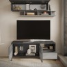Mobile TV soggiorno design moderno 2 ante 1 cassetto 156x40x64cm Saban Modello