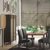 Credenza soggiorno alta moderna 3 scaffali 2 cassetti 106x177cm Blaine Modello