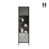Vetrina soggiorno moderna espositiva 2 scaffali 55x40x203cm Winona Promozione