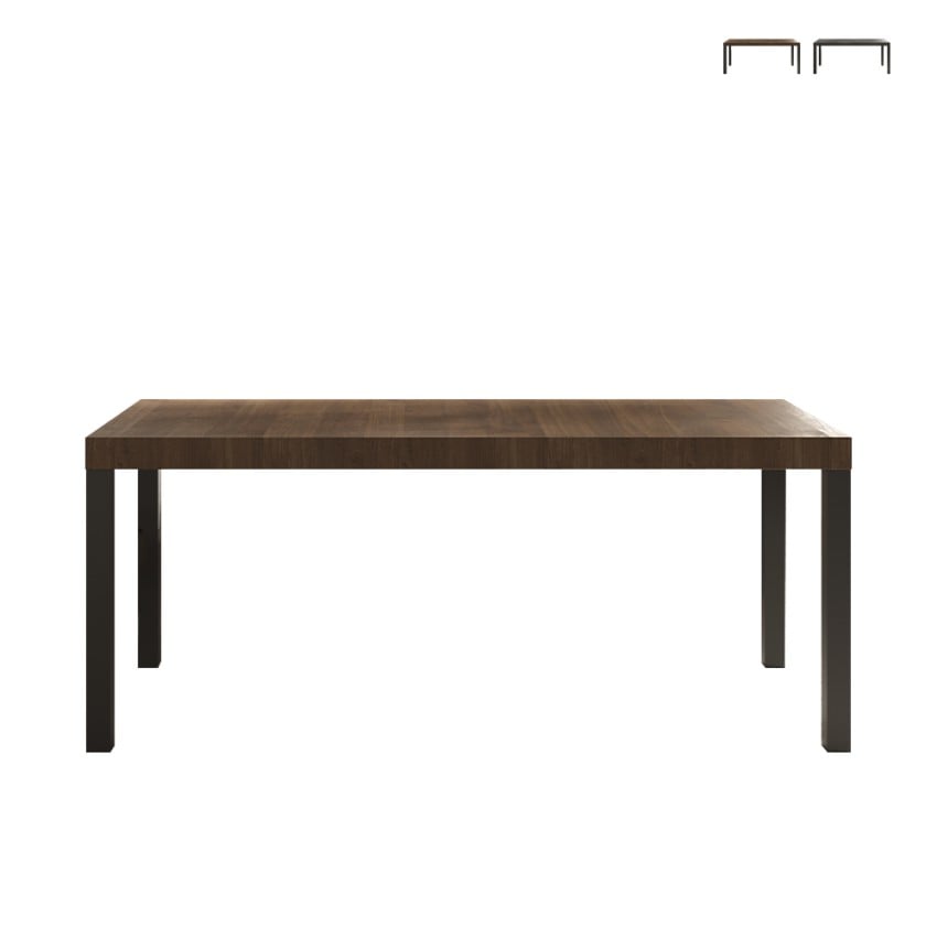 Tavolo da pranzo cucina moderno 190x90cm legno gambe in ferro Monsul Promozione Tavolo da pranzo cucina moderno 190x90cm legno gambe in ferro Monsul Promozione