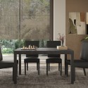 Tavolo pranzo cucina 140x90cm in legno moderno gambe in ferro Sartel Offerta