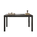 Table de salle à manger cuisine 140x90 cm en bois moderne pieds en fer Sartel Choix