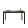 Tavolo pranzo cucina 140x90cm in legno moderno gambe in ferro Sartel Stock