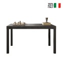 Tavolo pranzo cucina 140x90cm in legno moderno gambe in ferro Sartel Sconti