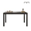 Tavolo pranzo cucina 140x90cm in legno moderno gambe in ferro Sartel Promozione