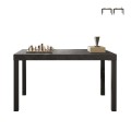 Tavolo pranzo cucina 140x90cm in legno moderno gambe in ferro Sartel Promozione