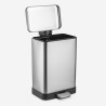 Pattumiera a pedale 30 litri spazzatura cucina acciaio design Kleen Sconti