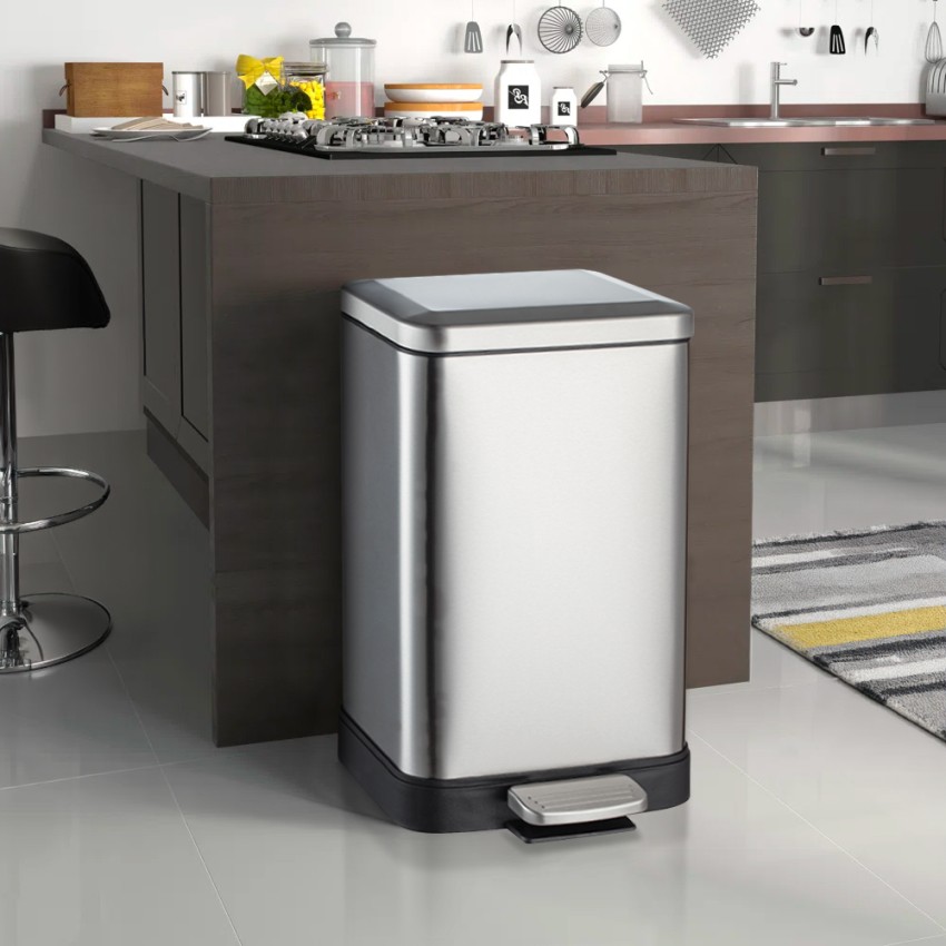 Pattumiera a pedale 30 litri spazzatura cucina acciaio design Kleen Promozione Pattumiera a pedale 30 litri spazzatura cucina acciaio design Kleen Promozione