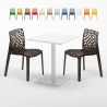 Weiß Tisch Quadratisch 60x60 2 Bunte Stühle Gruvyer Lemon Eigenschaften