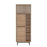 Credenza mobile cucina in legno 2 ante 7 scaffali 60x36x150cm Biruni Vendita