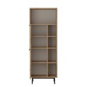 Credenza mobile cucina in legno 2 ante 7 scaffali 60x36x150cm Biruni Catalogo