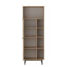 Credenza mobile cucina in legno 2 ante 7 scaffali 60x36x150cm Biruni Catalogo