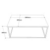 Tavolino salotto da caffè legno metallo minimal industriale 100x60cm Nael Sconti