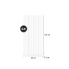 4 x pannello decorativo fonoassorbente effetto marmo bianco 120x60cm Tabb-M Caratteristiche