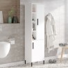 Armadietto colonna bagno bianco 2 ante con scaffali 45x36x184cm Femmy Promozione