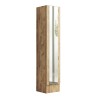 Armoire à chaussures en bois porte miroir 3 étagères 36x36x180cm Torge Vente