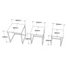 3 tables basses style industriel en bois et métal noir Leron Catalogue