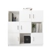 Mobile ufficio multiuso libreria 6 ante bianco 120x38x122cm Kaspar Vendita
