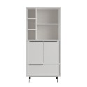 Armadio mobile multiuso bagno cucina 3 ante moderno bianco Lester Vendita