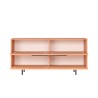 Madia credenza soggiorno cucina in legno 4 ante effetto rattan Dhunnan Sconti