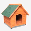 Cuccia per cani esterno taglia medio grande in legno 96x112x102 Laika Promozione