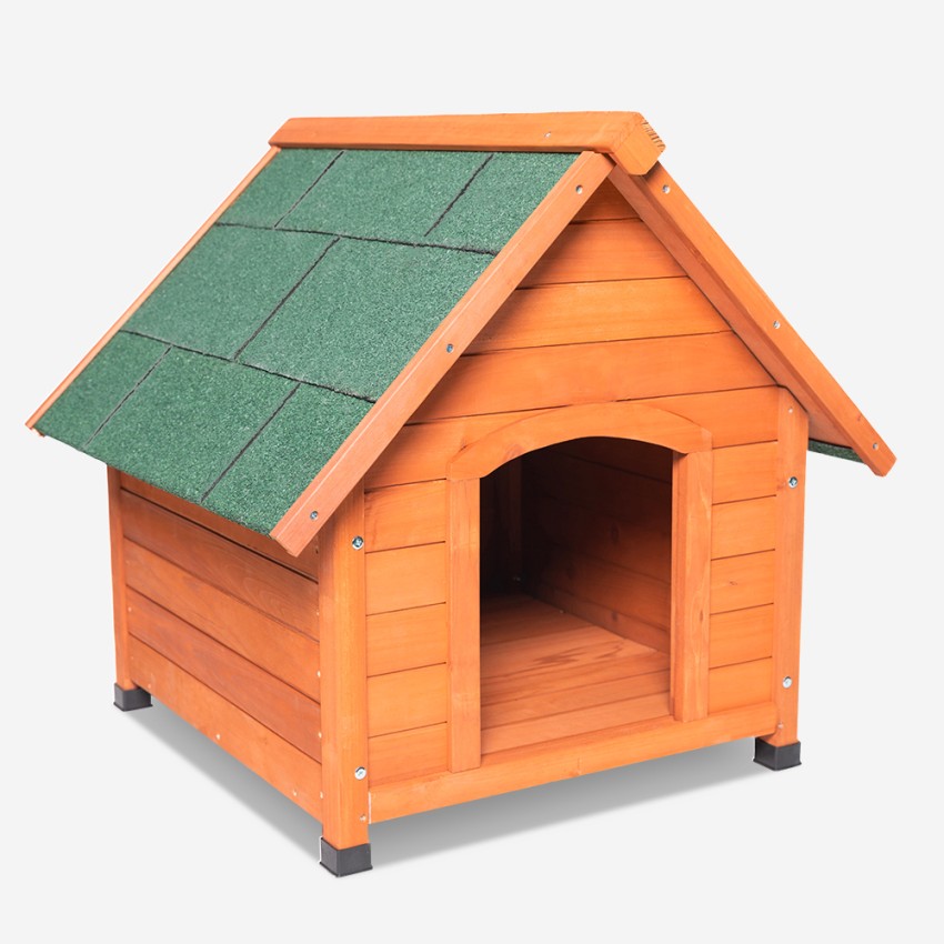 Niche extérieure en bois pour chiens moyens et grands 96x112x102 Laika Promotion Niche extérieure en bois pour chiens moyens et grands 96x112x102 Laika Promotion