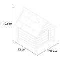 Cuccia per cani esterno taglia medio grande in legno 96x112x102 Laika Catalogo