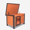 Cuccia per cani da esterno in legno taglia grande 116x84x84 Nicky Offerta