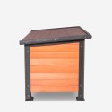 Cuccia per cani da esterno in legno taglia grande 116x84x84 Nicky Sconti