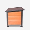 Cuccia per cani da esterno in legno taglia grande 116x84x84 Nicky Sconti