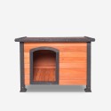 Cuccia da esterno giardino in legno cani taglia media 85x60x60 Kody Saldi