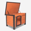 Cuccia da esterno casetta in legno 127x95x95 cani taglia gigante Nebbia Offerta