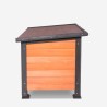 Cuccia da esterno casetta in legno 127x95x95 cani taglia gigante Nebbia Sconti