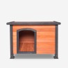 Cuccia per cani da esterno in legno taglia grande 116x84x84 Nicky Saldi