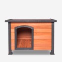 Cuccia da esterno casetta in legno 127x95x95 cani taglia gigante Nebbia Saldi