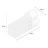 Pollaio casetta galline rialzato legno giardino conigliera 370x174x172 Hegg Modello