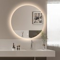 Specchio con luci led da bagno rotondo 60cm retroilluminato Rotorua M Promozione