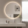 Specchio con luci led da bagno rotondo 60cm retroilluminato Rotorua M Promozione