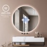 Specchio per bagno con luci led rotondo 80cm retroilluminato Rotorua XL Offerta