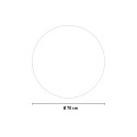 Specchio da bagno design rotondo 70cm retroilluminato cornice Smidmur L Saldi