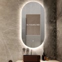 Specchio ovale bagno retroilluminato led 60x100cm moderno Konughs XL Offerta