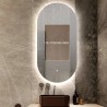 Specchio ovale bagno retroilluminato led 60x100cm moderno Konughs XL Offerta