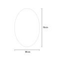Specchio da bagno ovale moderno led 50x70cm retroilluminato Sodin M Sconti