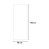 Miroir LED mural rectangle 70x170cm rétroéclairé Opperishola Réductions