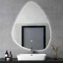 Miroir salle de bain rétroéclairé led design en goutte 70x90cm Vmidur XL Offre