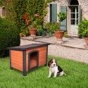 Cuccia da esterno giardino in legno cani taglia media 85x60x60 Kody Vendita