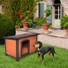 Cuccia per cani da esterno in legno taglia grande 116x84x84 Nicky Vendita