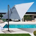 Ombrellone giardino 3x3 braccio alluminio quadrato Paradise Vendita