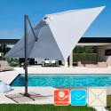 Ombrellone giardino 3x3 braccio alluminio quadrato Paradise Promozione
