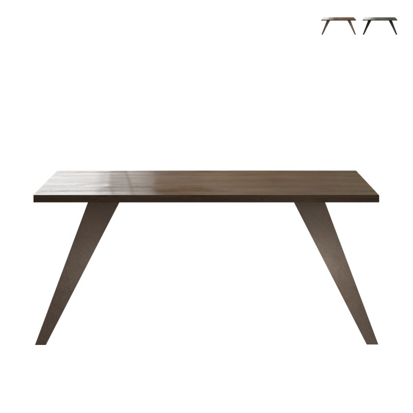 Tavolo da pranzo cucina design moderno 180x90cm gambe in ferro Eagan Promozione Tavolo da pranzo cucina design moderno 180x90cm gambe in ferro Eagan Promozione